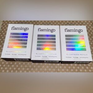 3X Flamingo (4) Five Blade Women's Razor Cartridges Refills
